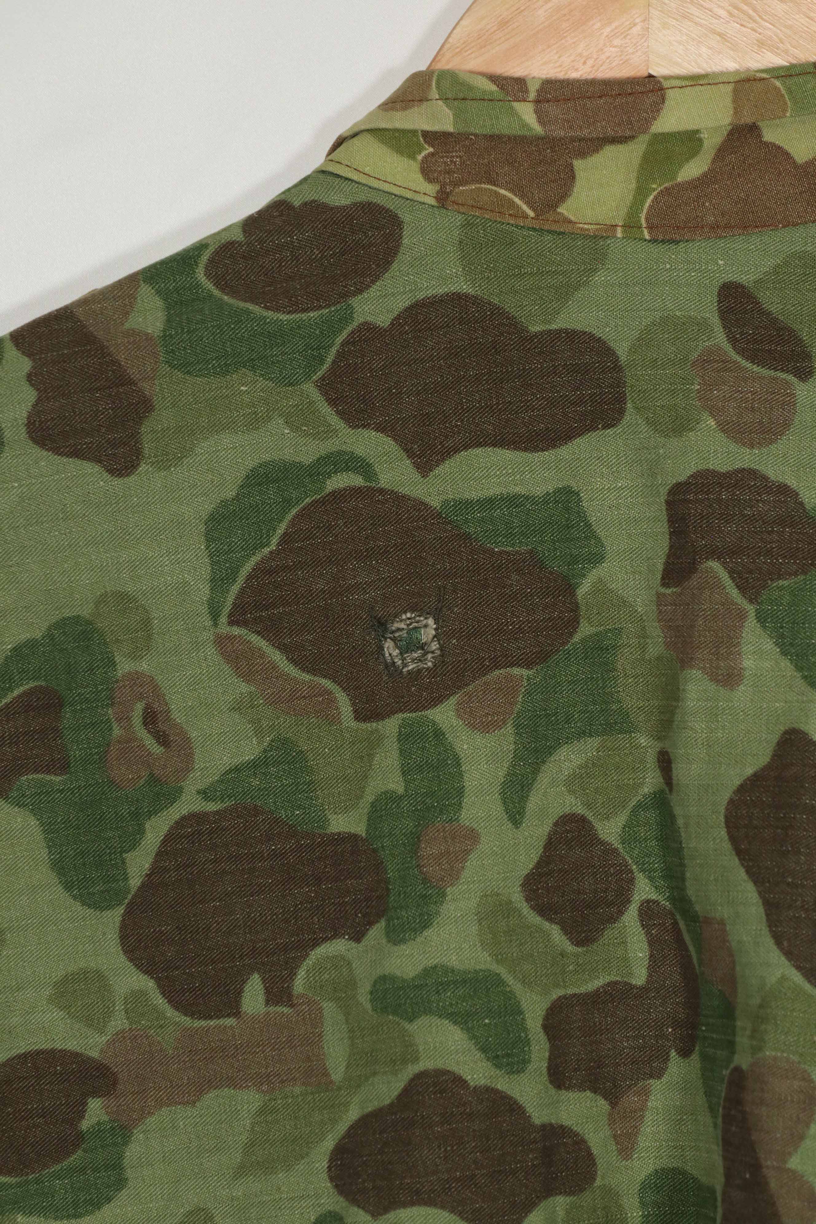 Real Fabric Frogskin Camouflage French Army Airborne Jacket Reproduction Duck Hunter Used