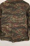 1970s Silver Tiger Tiger Stripe Shirt Tie Tiger 4 Pockets Used