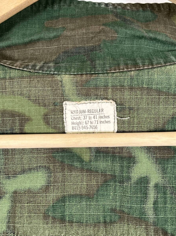 実物　1968年契約　M-R　アメリカ軍　ERDL　ジャングルファティーグ　ジャケット　ベトナム戦争　中古品　放出品　A