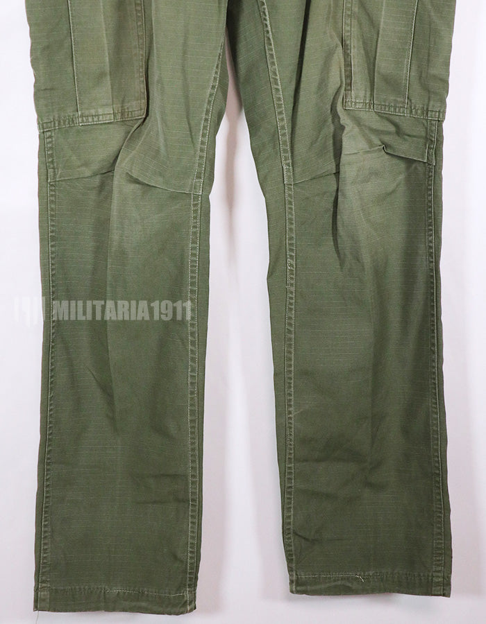 Real 1969 4th Model Jungle Fatigue S-R Pants, worn.