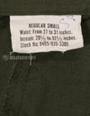 Real 1969 4th Model Jungle Fatigue Pants in good condition.