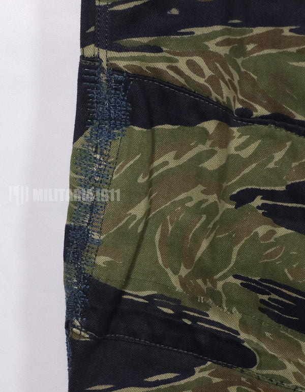 Real TO78 Okinawa Tiger Tiger stripe pants, damaged, real, fabric in good condition.