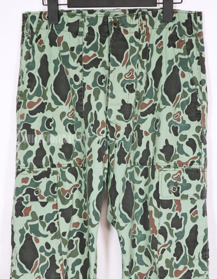 Real Korean Army Duck Hunter Camouflage Pants Used