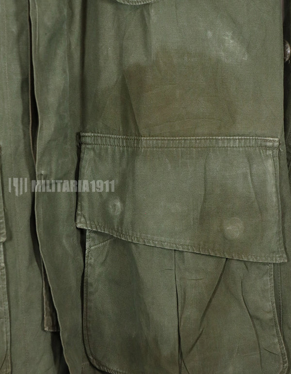 Real 2nd Model Jungle Fatigue Jacket, stained, poor condition.