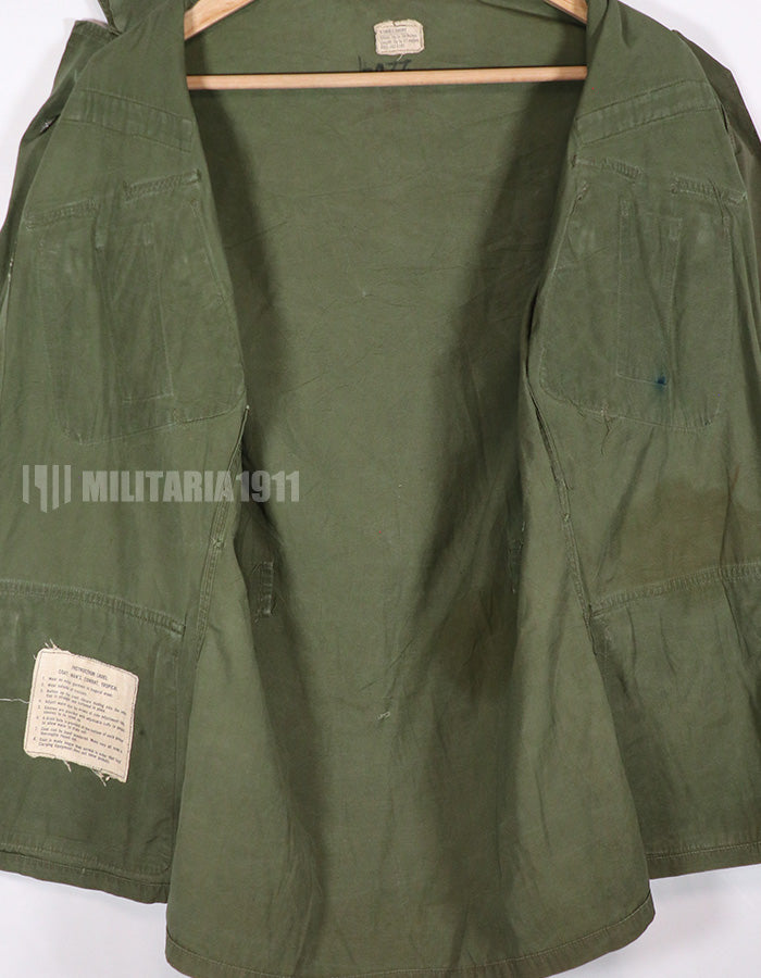 Real 2nd Model Jungle Fatigue Jacket, stained, poor condition.