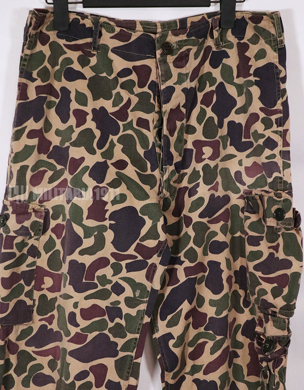 Real CIDG BEOGUM camouflage pants, size tag unidentifiable, used.