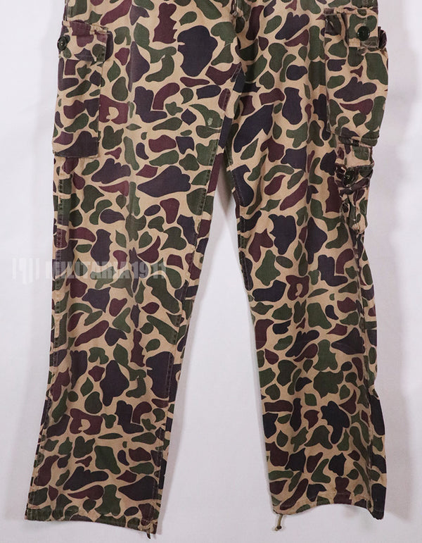 Real CIDG BEOGUM camouflage pants, size tag unidentifiable, used.