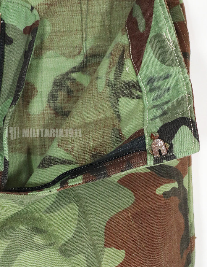 Real South Vietnam Rangers Pastel Leaf Camouflage Top and Bottom Set, Used