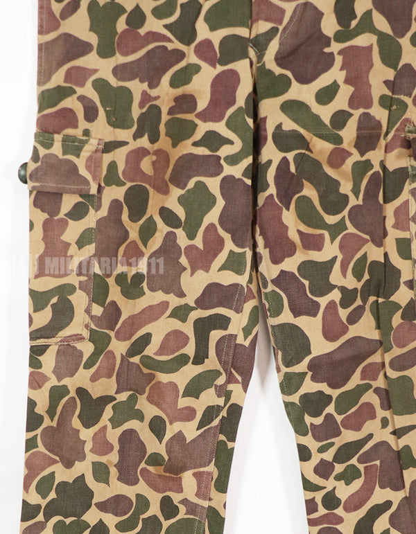 Real CIDG Beogum camouflage locally made duck hunter pants, used.