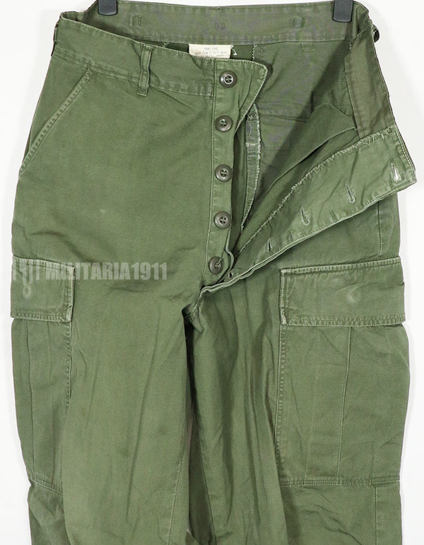 Real 1967 Poplin Jungle Fatigue pants, used, good condition.