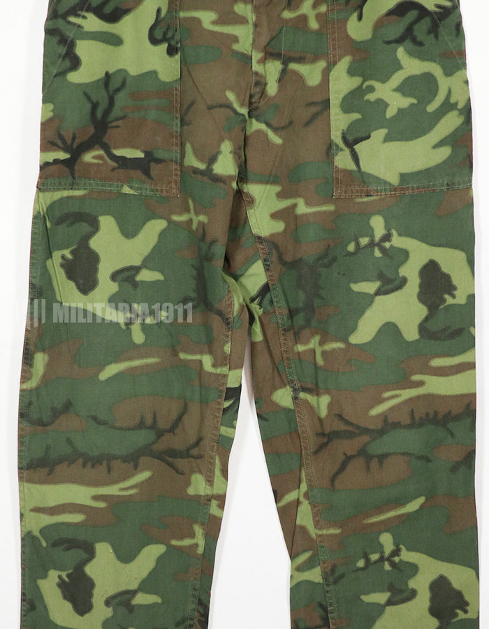 Civilian ERDL hunting pants made by Poplin, 1970s, used.