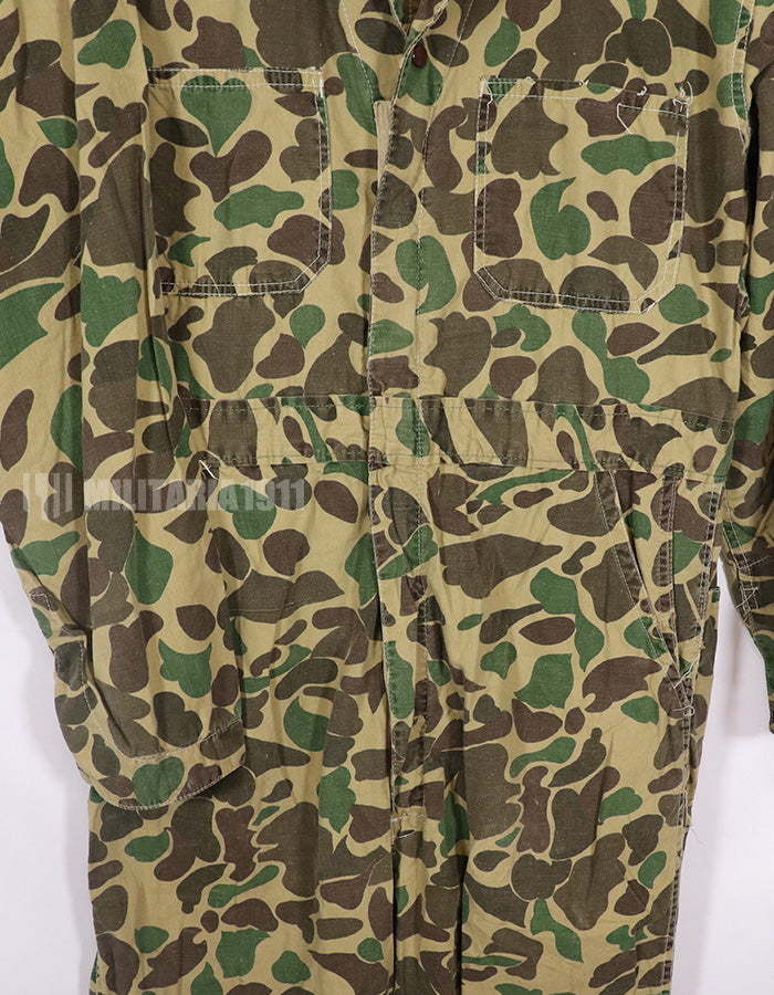 Civilian American Vintage Frogskin Camouflage Coveralls, Used.