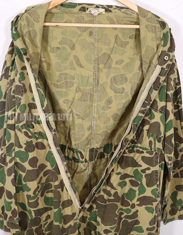 Civilian American Vintage Frogskin Camouflage Coveralls, Used.