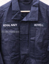 British Royal Navy Combat Jacket, warm weather, with patches, used.