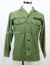 Original Utility Shirt OG-107, made in early 1970's wartime lot with US Army tape & unit patch