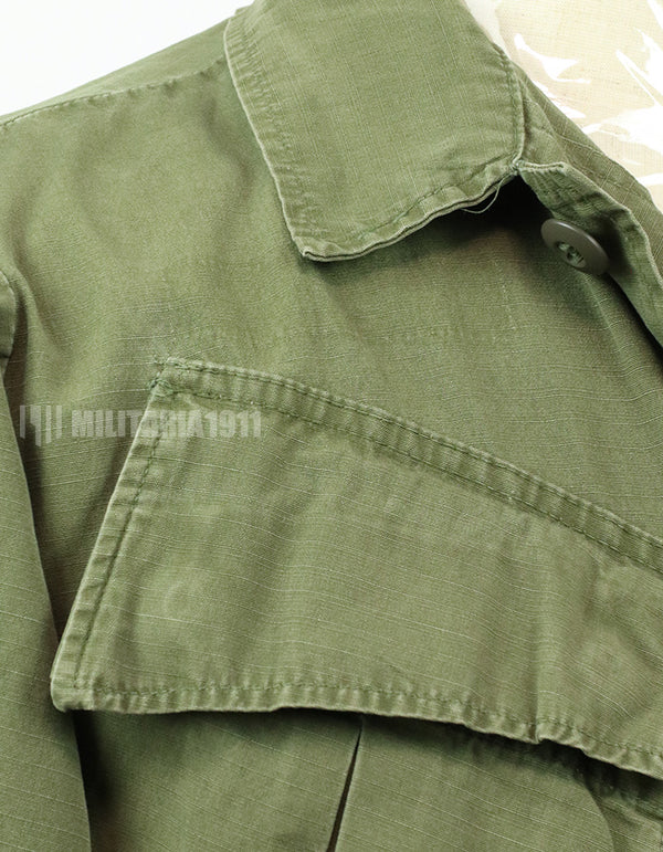 Original Late model ripstop fabric jungle fatigues, estimated circa 1969-1970 lot, no size/contract tag