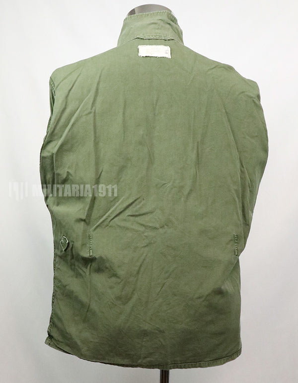 Real 2nd model jungle fatigues jacket, worn, scratched, faded.