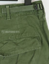 Original 2nd model Jungle Fatigue pants, non-ripstop, worn, scratched, faded. Scuffed, faded