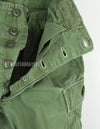 Original 2nd model jungle fatigues, non ripstop, worn, scratched, faded. Yes Used