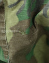 Original U.S. Army 1969 ERDL Jungle Fatigue Jacket, no lower pockets, used. Used Brown Leaf