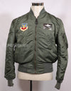 Real 1965 USAF L2-B flight jacket with patches (with later additions)