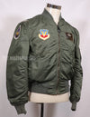 Real 1965 USAF L2-B flight jacket with patches (with later additions)