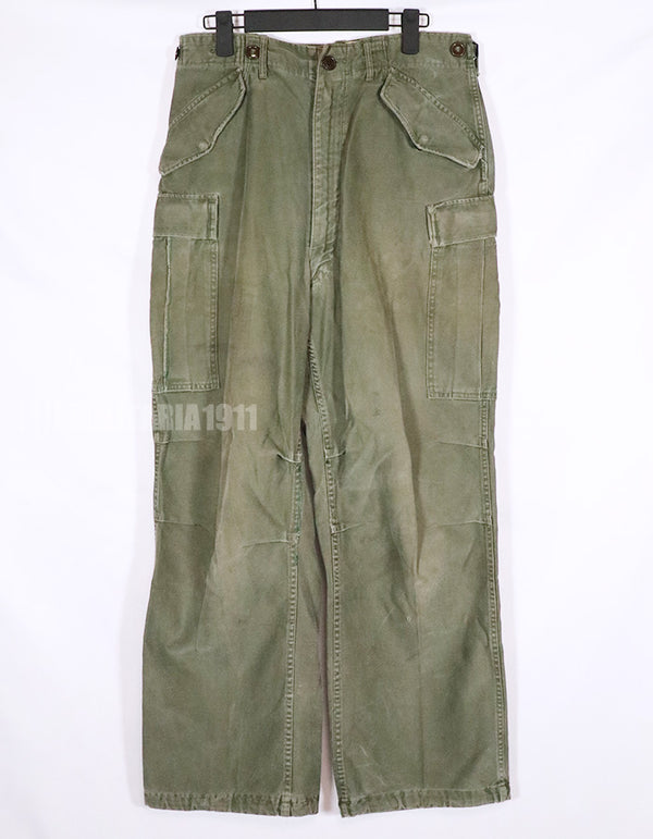 Real US Army M51 Cotton Field Pants Used Regular- Small