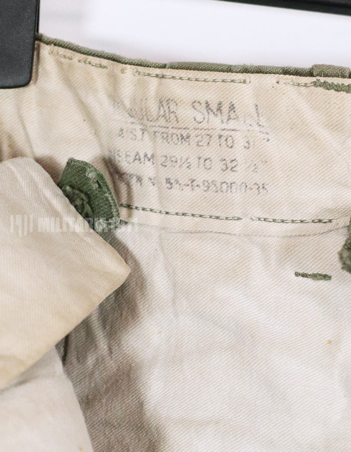 Real US Army M51 Cotton Field Pants Used Regular- Small