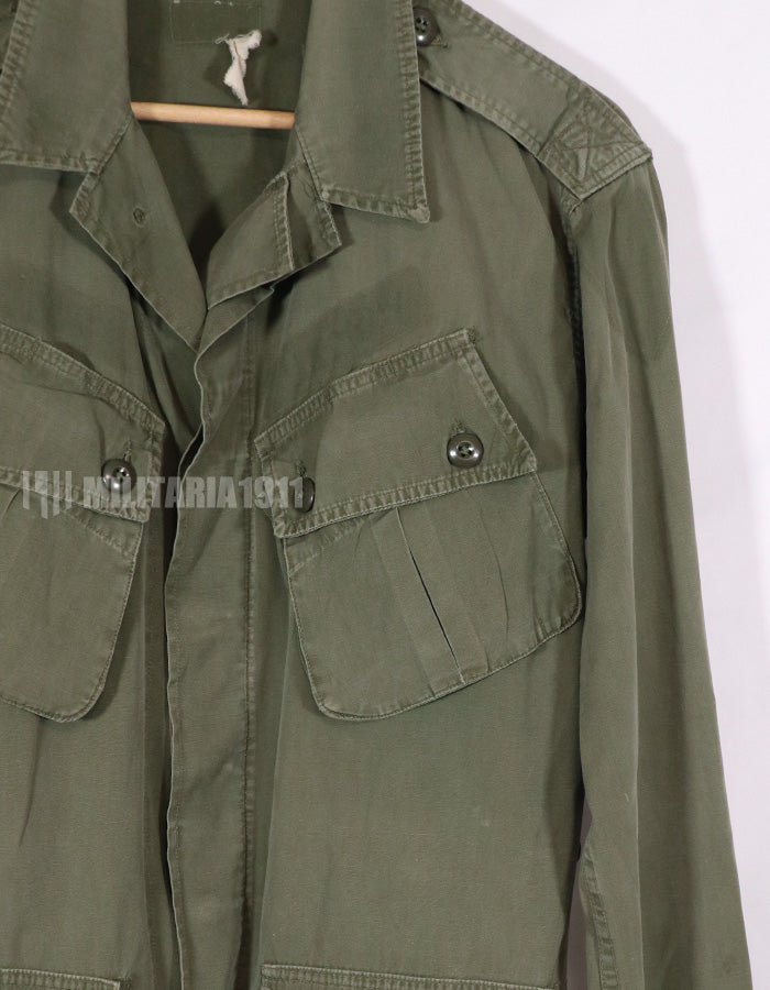 Real 1963 1st Model Jungle Fatigue Jacket, used, patch removed