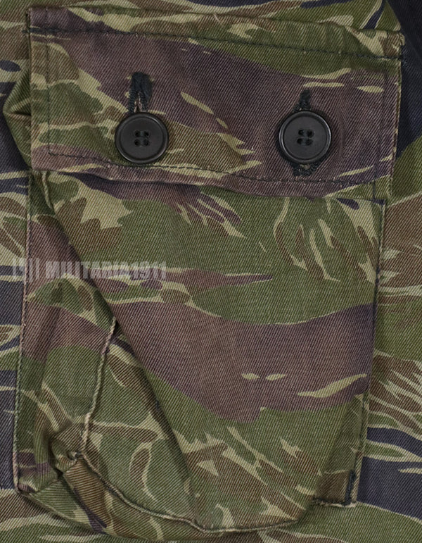 Real TO78 Okinawa Tiger TDD shirt, partially damaged, tiger stripe.