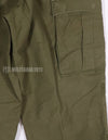 Real 1973 M65 cotton field pants, used, faded.