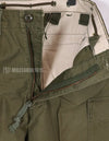 Real 1973 M65 cotton field pants, used, faded.