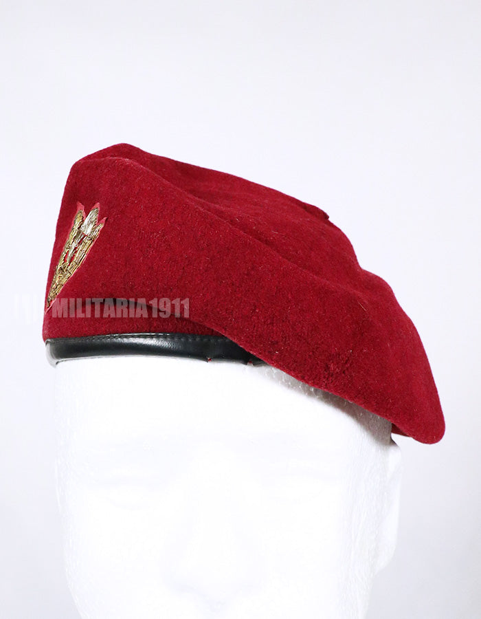 Real South Vietnam Airborne Red Beret Wind Proof Camouflage Lining